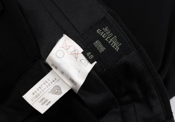 Jean Paul GAULTIER HOMME Wool Ride Line Two Tuck Pants K-164200_014