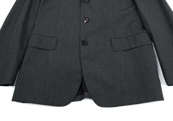 ジャンポールゴルチエ オムJean Paul GAULTIER HOMME 裏ボーダーウール3Bジャケット グレー50 K-164206_009