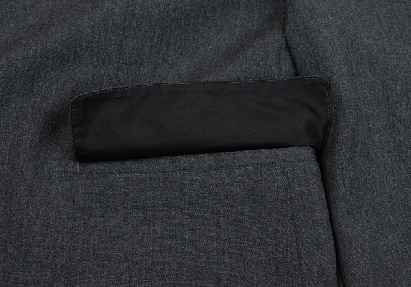 ジャンポールゴルチエ オムJean Paul GAULTIER HOMME 裏ボーダーウール3Bジャケット グレー50 K-164206_010