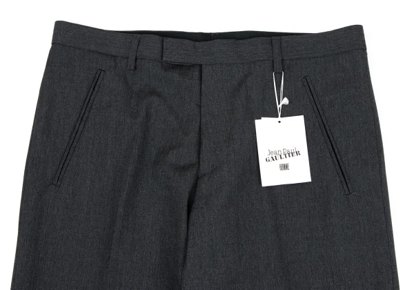 ジャンポールゴルチエ オムJean Paul GAULTIER HOMME ウールストレートパンツ グレー48 K-164207_002