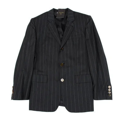 Jean Paul GAULTIER HOMME Wool Striped 3B Jacket