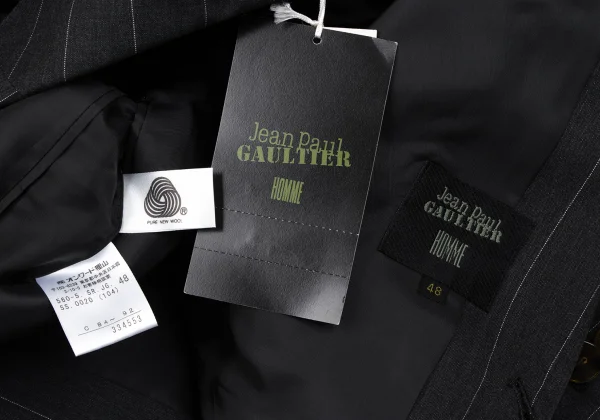 Jean Paul GAULTIER HOMME Wool Striped 3B Jacket K-164211_018