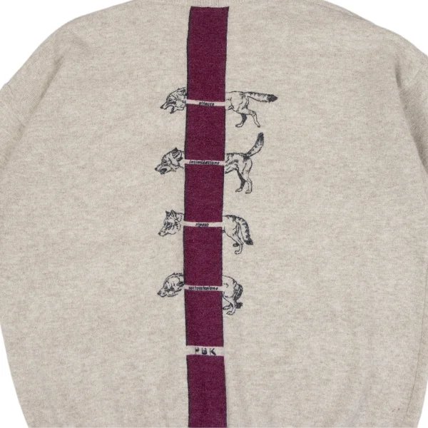 Krizia poi Animal Print Angora Blend Wool Knit Cardigan K-164219_004