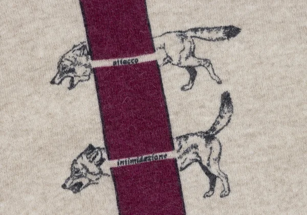 Krizia poi Animal Print Angora Blend Wool Knit Cardigan K-164219_005