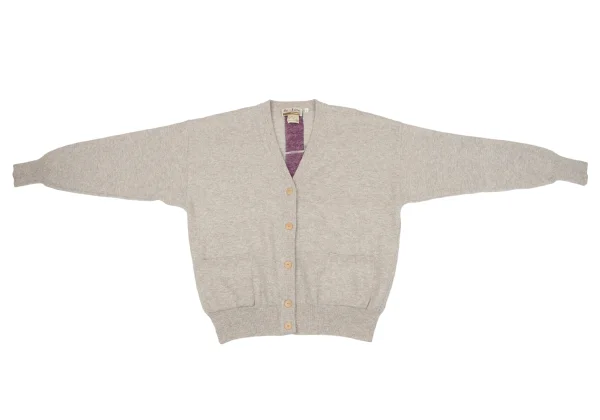 Krizia poi Animal Print Angora Blend Wool Knit Cardigan K-164219_007