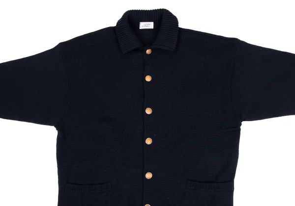 GIANNI VERSACE Button Design Wool Knit Jacket K-164220_002