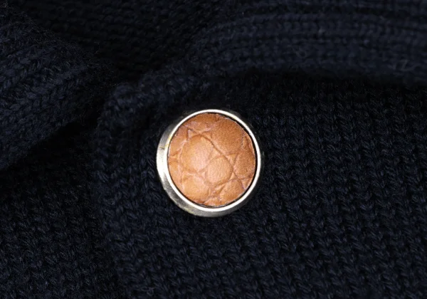 GIANNI VERSACE Button Design Wool Knit Jacket K-164220_005