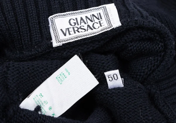GIANNI VERSACE Button Design Wool Knit Jacket K-164220_013