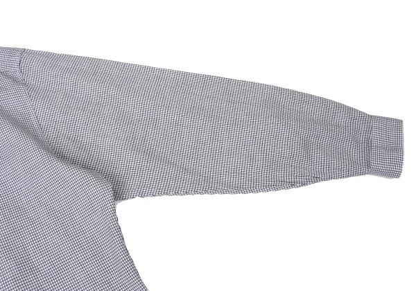 GIANNI VERSACE Cotton Linen Graph Check Shirt K-164221_008