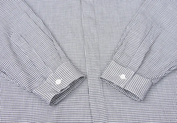 GIANNI VERSACE Cotton Linen Graph Check Shirt K-164221_009