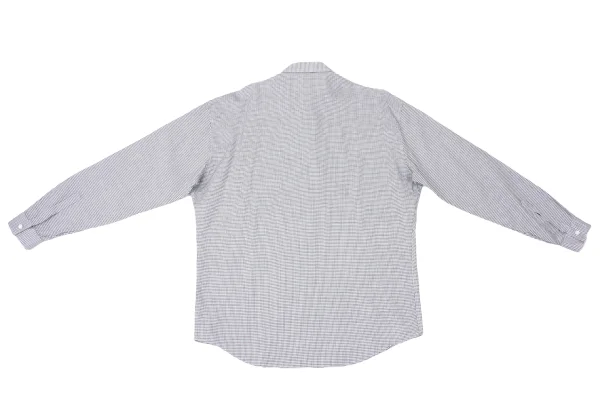 GIANNI VERSACE Cotton Linen Graph Check Shirt K-164221_013