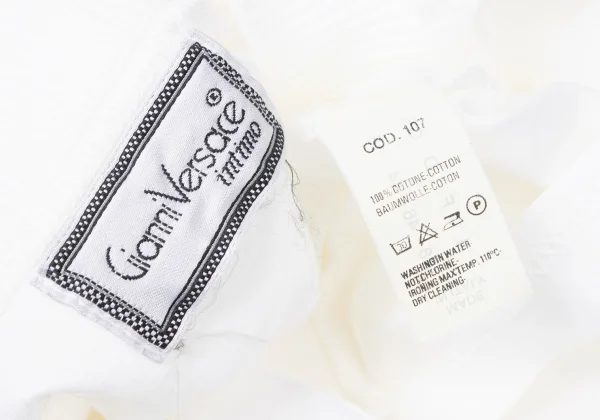 GIANNI VERSACE Rib Neck Cotton T-shirt K-164223_012