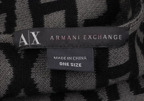 ARMANI EXCHANGE Logo Jacquard Knit Stole K-164224_006