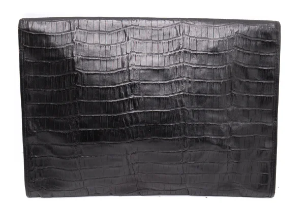 GIORGIO ARMANI Emboss Leather Clutch Bag K-164227_004