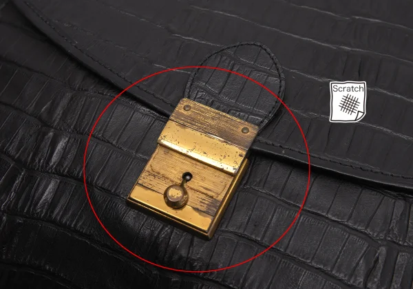 GIORGIO ARMANI Emboss Leather Clutch Bag K-164227_006