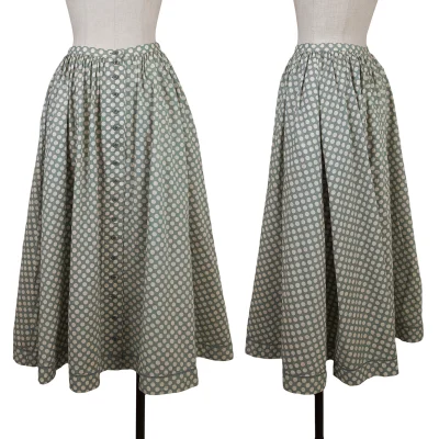 PINK HOUSE Dot Button Front Wrap Skirt