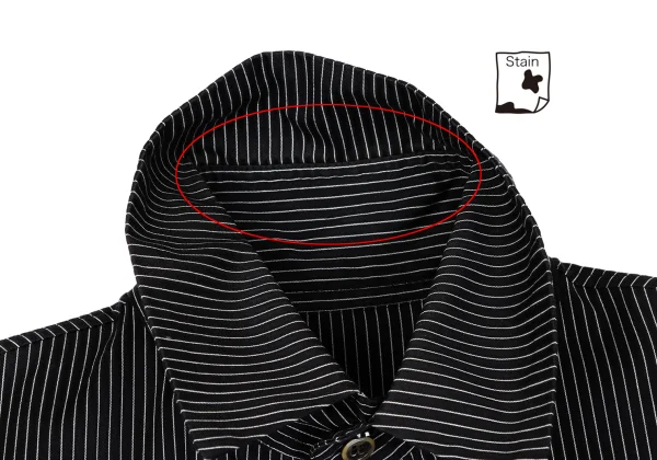 Y's Striped Wrap Design Flare Shirt Dress K-164230_007