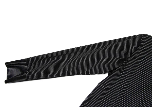 Y's Striped Wrap Design Flare Shirt Dress K-164230_009