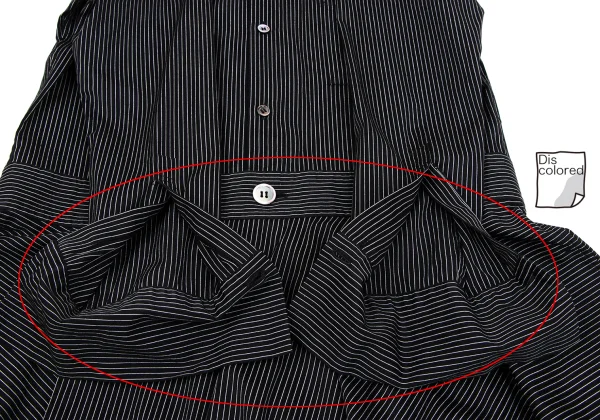 Y's Striped Wrap Design Flare Shirt Dress K-164230_011