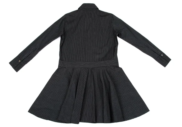 Y's Striped Wrap Design Flare Shirt Dress K-164230_015