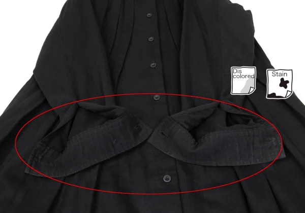 ISSEY MIYAKE Cotton Pleated Long Shirt Sress K-164231_009