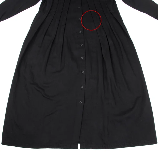 ISSEY MIYAKE Cotton Pleated Long Shirt Sress K-164231_010
