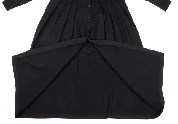 ISSEY MIYAKE Cotton Pleated Long Shirt Sress K-164231_013