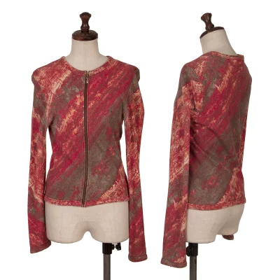 Jean Paul GAULTIER CLASSIQUE Logo Sketch Printed Zip Top