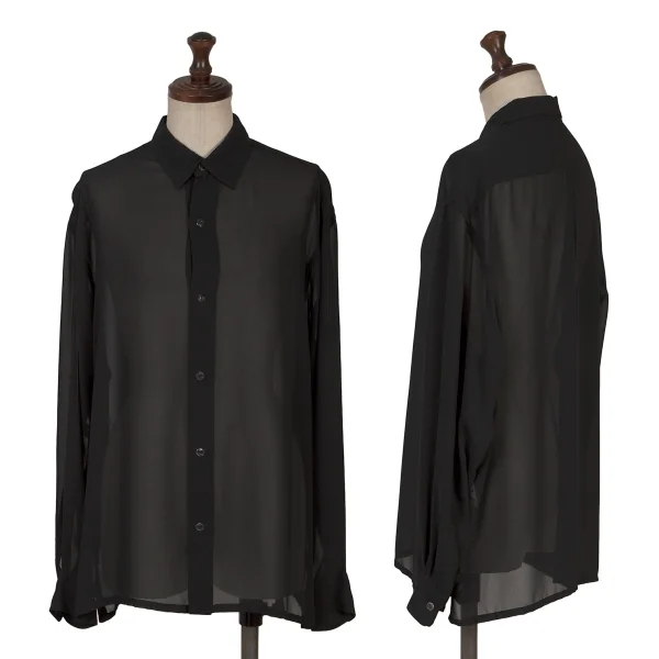 iwish Y's bis See-through Long Sleeve Shirt Black S-M K-164234_001