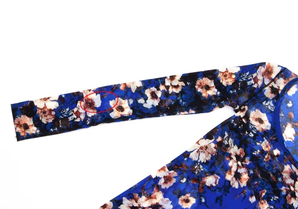 Jean Paul GAULTIER SOLEIL Floral Printed Mesh T Shirt K-164236_005