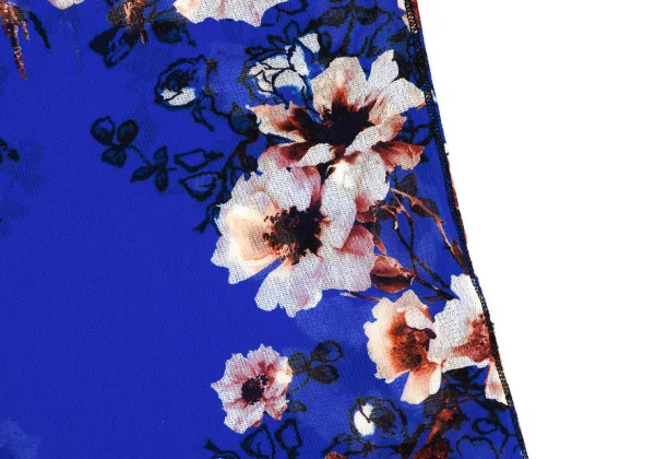 Jean Paul GAULTIER SOLEIL Floral Printed Mesh T Shirt K-164236_011