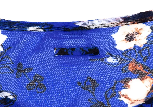 Jean Paul GAULTIER SOLEIL Floral Printed Mesh T Shirt K-164236_012