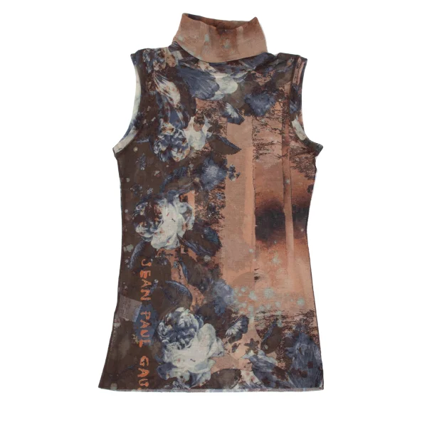 Jean Paul GAULTIER FEMME Floral Printed Mesh Sleeveless Top K-164240_002