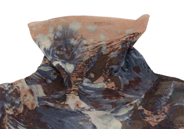 Jean Paul GAULTIER FEMME Floral Printed Mesh Sleeveless Top K-164240_005