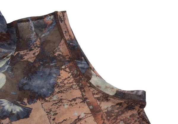 Jean Paul GAULTIER FEMME Floral Printed Mesh Sleeveless Top K-164240_008