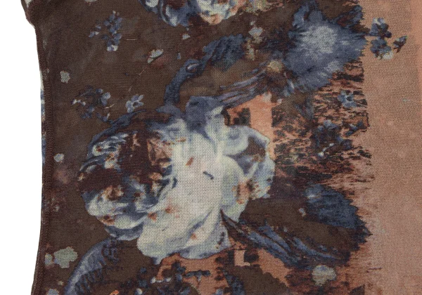 Jean Paul GAULTIER FEMME Floral Printed Mesh Sleeveless Top K-164240_011