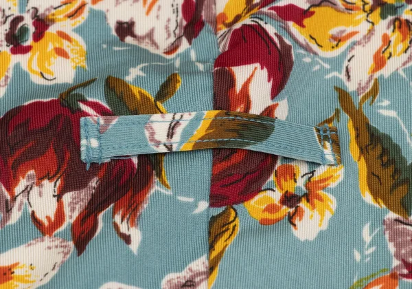 ジャンポールゴルチエ ファムJean Paul GAULTIER FEMME フローラルプリントストレッチノースリーブ 水色マルチ40 K-164241_012