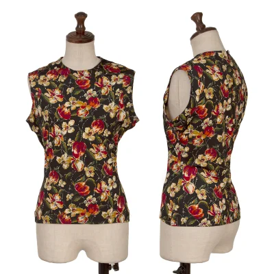 Jean Paul GAULTIER FEMME Floral Printed Sleeveless Top