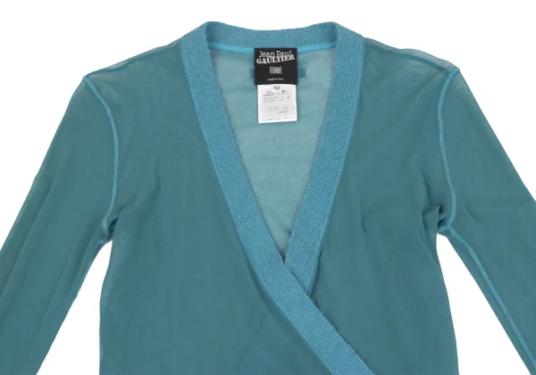 Jean Paul GAULTIER FEMME Strap Mesh Cardigan K-164243_003