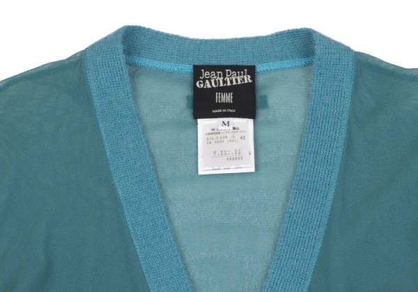 Jean Paul GAULTIER FEMME Strap Mesh Cardigan K-164243_004