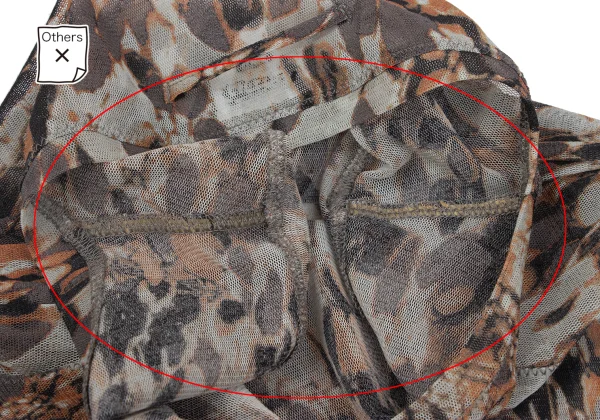 Jean Paul GAULTIER FEMME Graphic Printed Mesh T Shirt K-164244_005