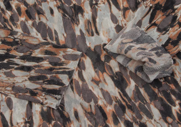 Jean Paul GAULTIER FEMME Graphic Printed Mesh T Shirt K-164244_007