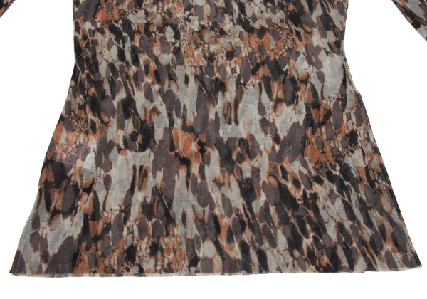 Jean Paul GAULTIER FEMME Graphic Printed Mesh T Shirt K-164244_008