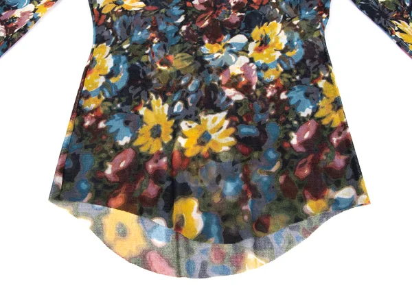 Jean Paul GAULTIER FEMME Floral Printed Mesh T Shirt K-164245_007