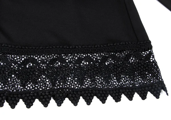 Jean Paul GAULTIER FEMME Hem Lace Switching Cardigan K-164247_013