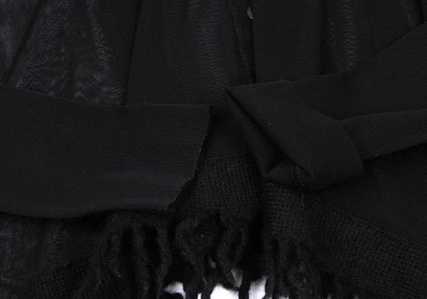 Jean Paul GAULTIER FEMME Knit Fringe Mesh Cardigan K-164249_006