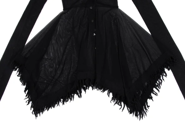 Jean Paul GAULTIER FEMME Knit Fringe Mesh Cardigan K-164249_007