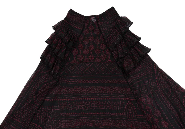 Jean Paul GAULTIER FEMME Pattern Printed Mesh Skirt K-164251_003