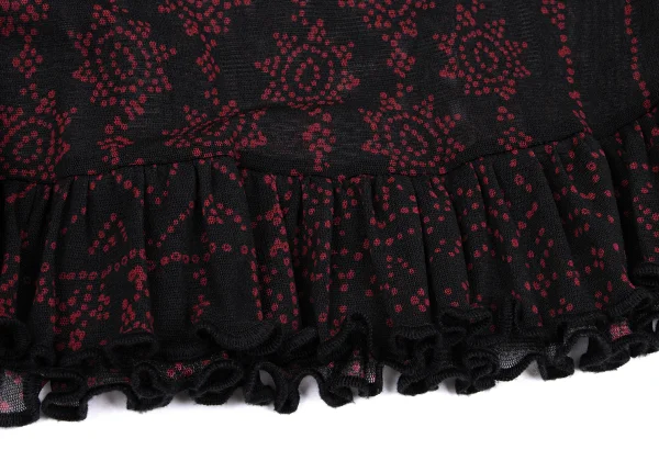 Jean Paul GAULTIER FEMME Pattern Printed Mesh Skirt K-164251_007