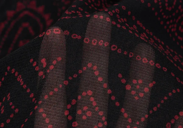 Jean Paul GAULTIER FEMME Pattern Printed Mesh Cardigan & Skirt K-164252_018